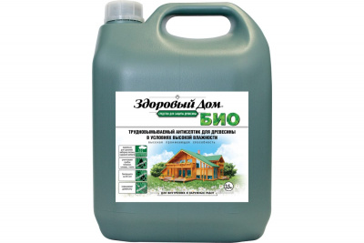 Деревозащитное средство Здоровый Дом БИО желто-зеленый 3,5 кг